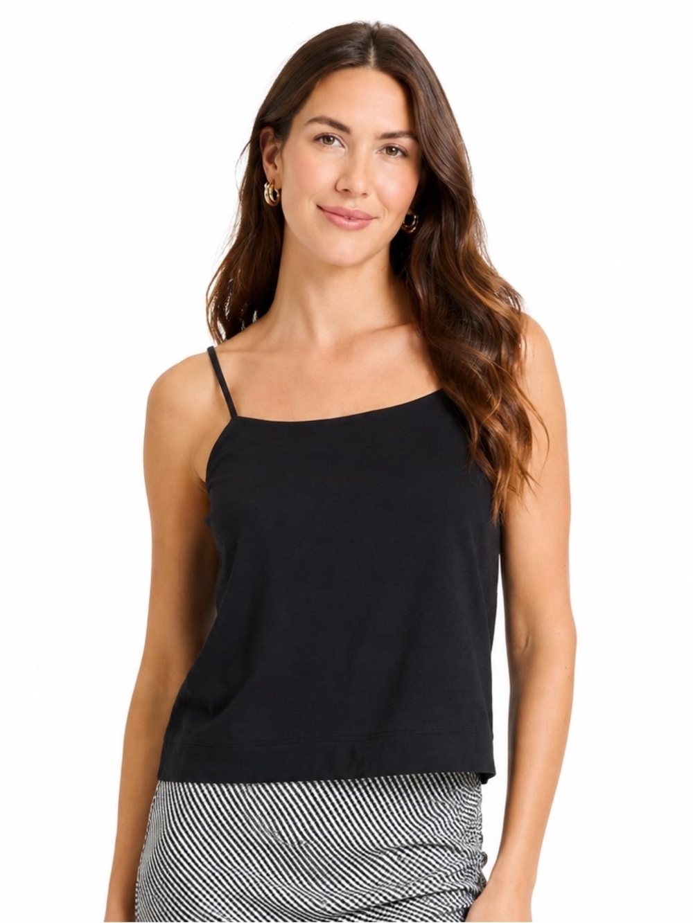 A New Day Women's Linen Cami Black Size XS